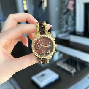 Michael Kors Watch Tortoise Shell